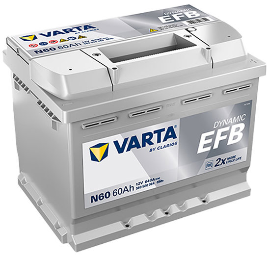 VARTA Blue Dynamic EFB 60Ah, 12V, N60