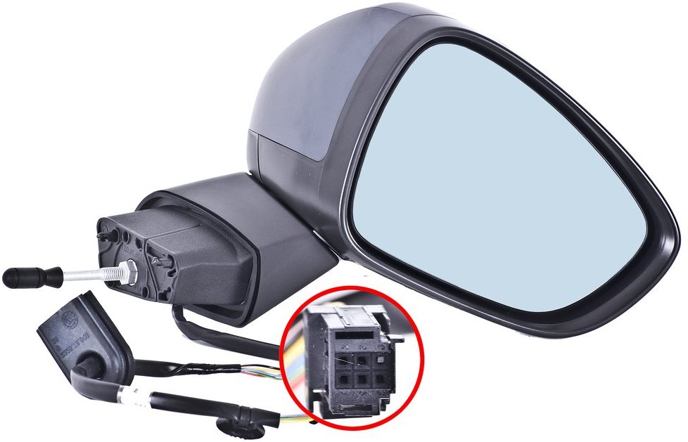 ACI zrcátko pro CITROEN C3, 09- (s otvorem pro blikač) s tepl. čidlem pro lak P