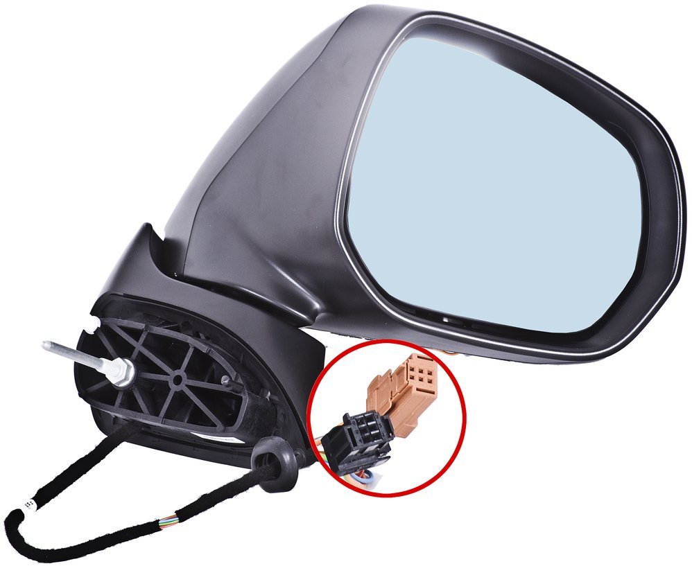 ACI zrcátko pro PEUGEOT 3008, 09-  el. sklopné s blikačem pro lak P