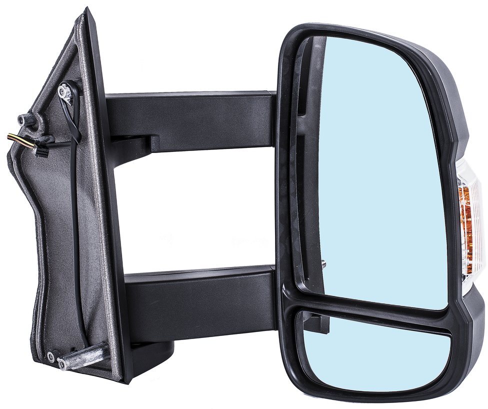 ACI zrcátko pro PEUGEOT Boxer 06- man. ovl. s blikačem (pro bílou žárovku) dlouhé rameno (190 mm) P