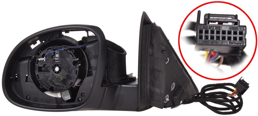 ACI zrcátko pro ŠKODA YETI 09-13 11/12- vnitřní část pro vozy s osvětlením nástupního prostoru