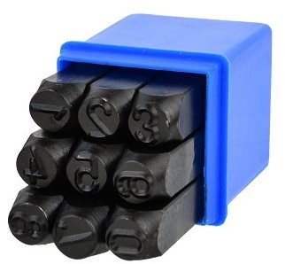 GEKO Razidla číselná 10 mm, 9 ks