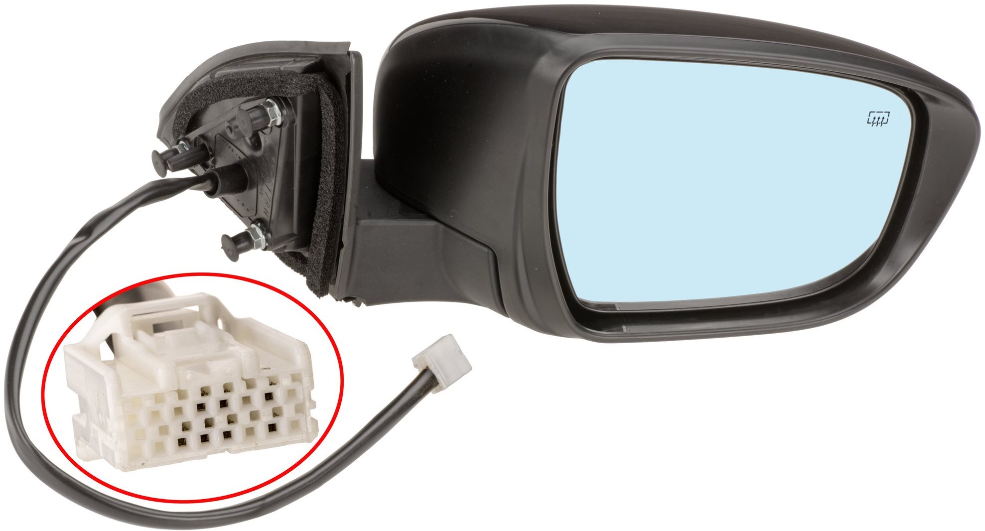 ACI zrcátko pro NISSAN Qashqai 14-  s blikačem část pro lak  P