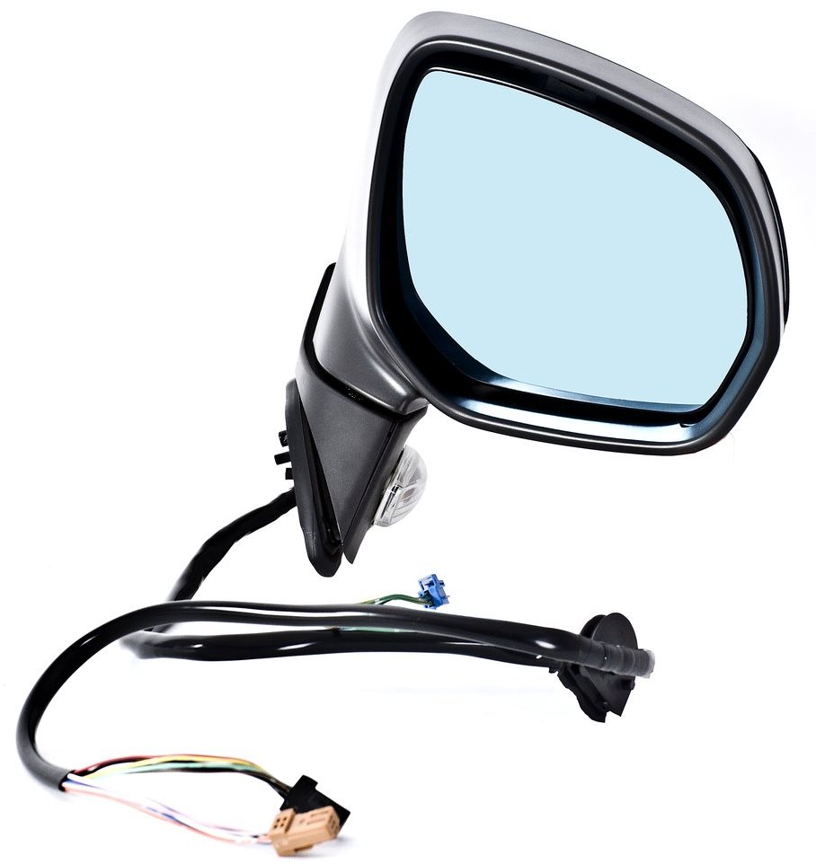 ACI zrcátko pro CITROEN C4 Picasso 06-  s blikačem a světlem pro nástup, modré sklo, pro