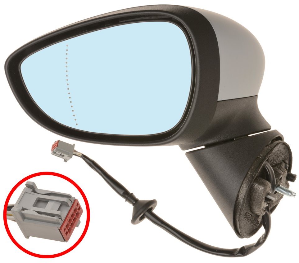 ACI zrcátko pro FORD B-MAX 8/12-   el. sklopné s blikačem pro lak  L