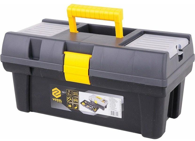 VOREL Box na nářadí plastový 16" 1 zámek 40cm TO-78813