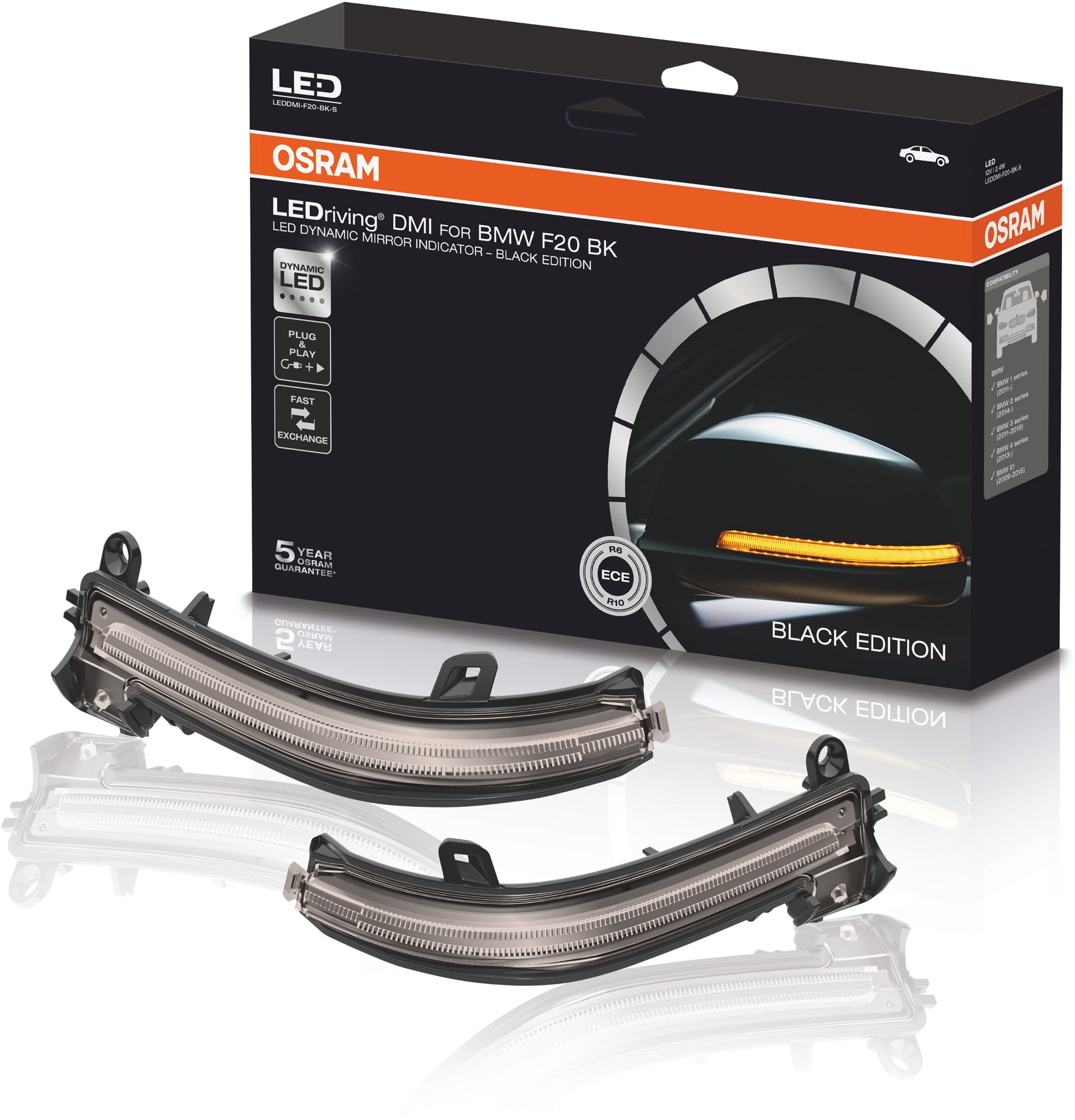 Osram LEDriving LEDDMI F20 WT S blinkr tmavý pro BMW 1,2,3,4 X1