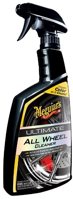 Meguiar's Ultimate All Wheel Cleaner - čistič na kola s přebarvováním do ruda, 709 ml