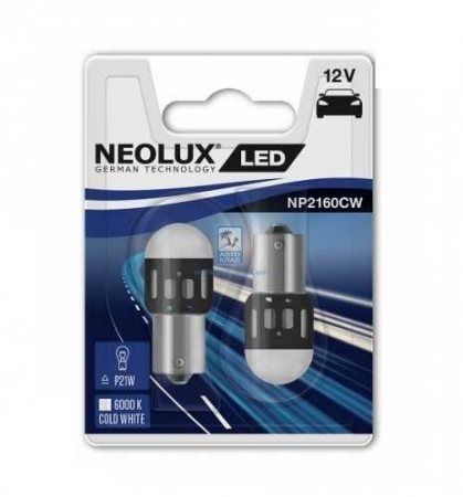 NEOLUX LED "P21W" 6000K, 12V, BA15s