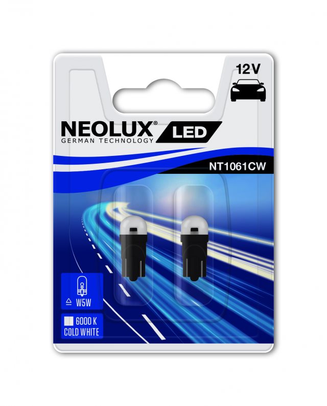 NEOLUX LED "W5W" 6000K, 12V, W2.1x9.5d