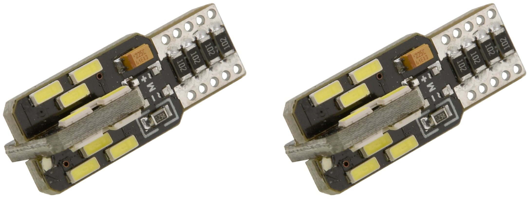 COMPASS Žárovka 24 LED 12V T10 NEW-CAN-BUS bílá 2ks