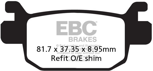 EBC Brzdové destičky SFAC415