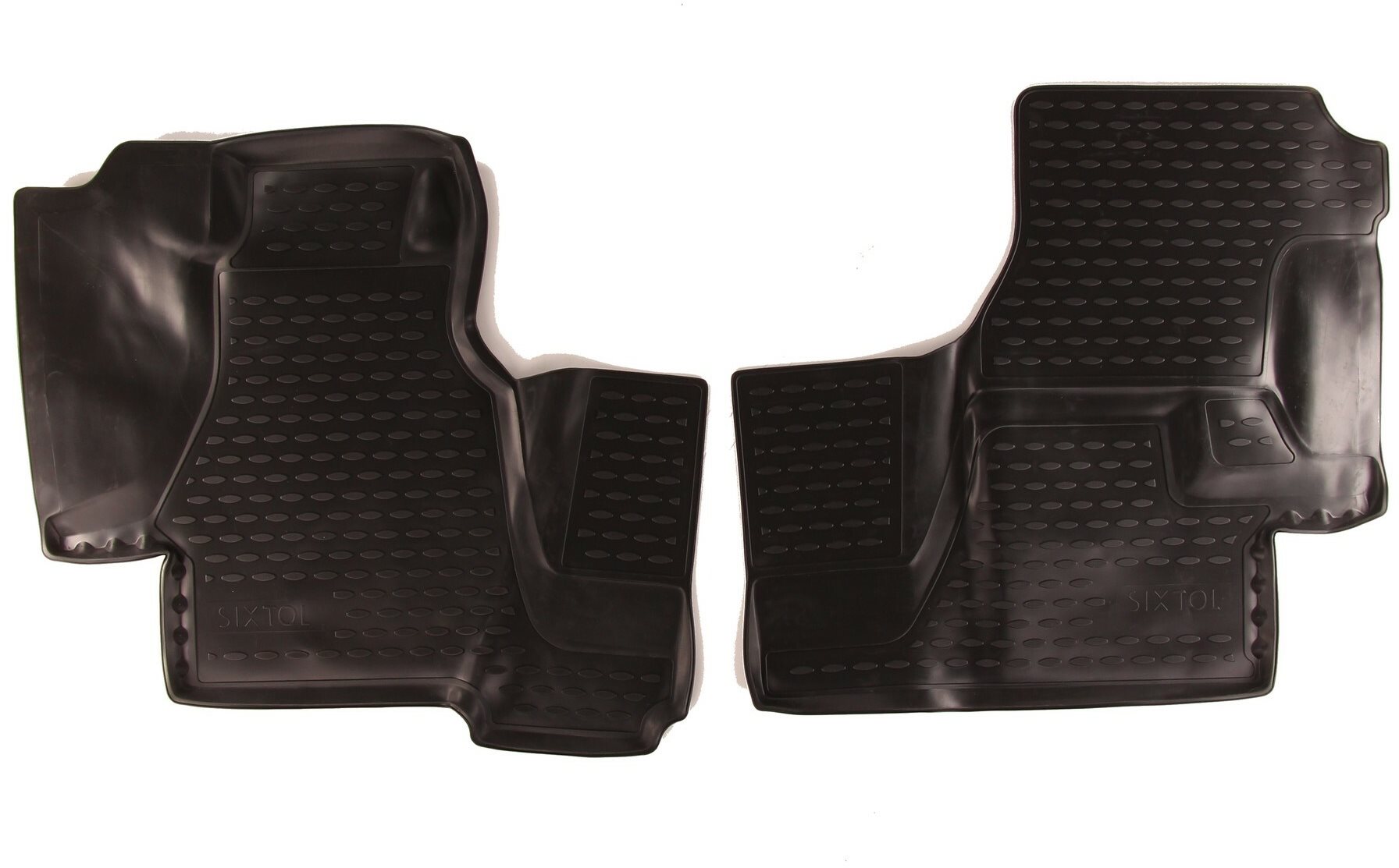 SIXTOL 3D Gumové koberce MERCEDES-BENZ Sprinter Classic (W909), 2000-2006, 2013->, 2ks