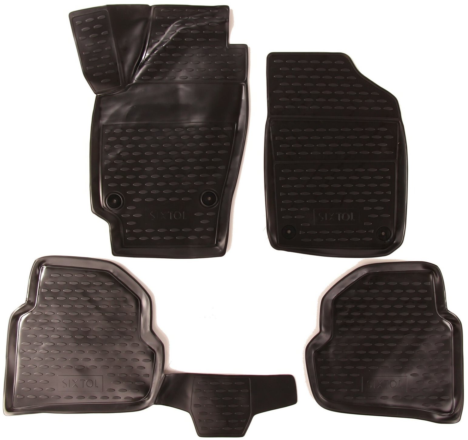 SIXTOL 3D Gumové koberce VOLKSWAGEN Polo, 2010->, sedan