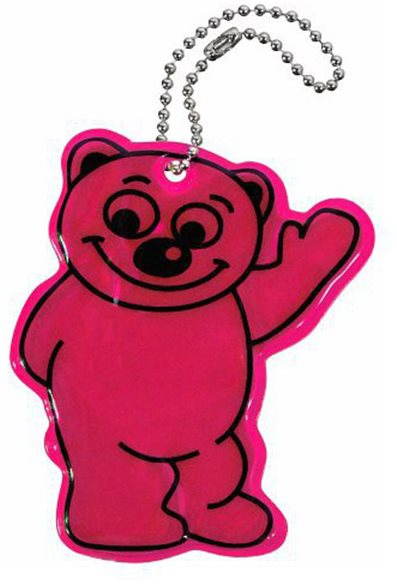 Přívěšek reflexní BEAR - fialový