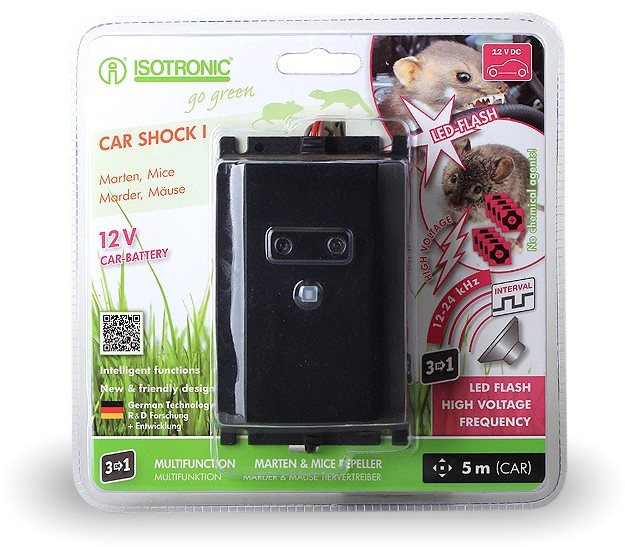 ISOTRONIC Odpuzovač kun a hlodavců s proměnlivou frekvencí zvuku