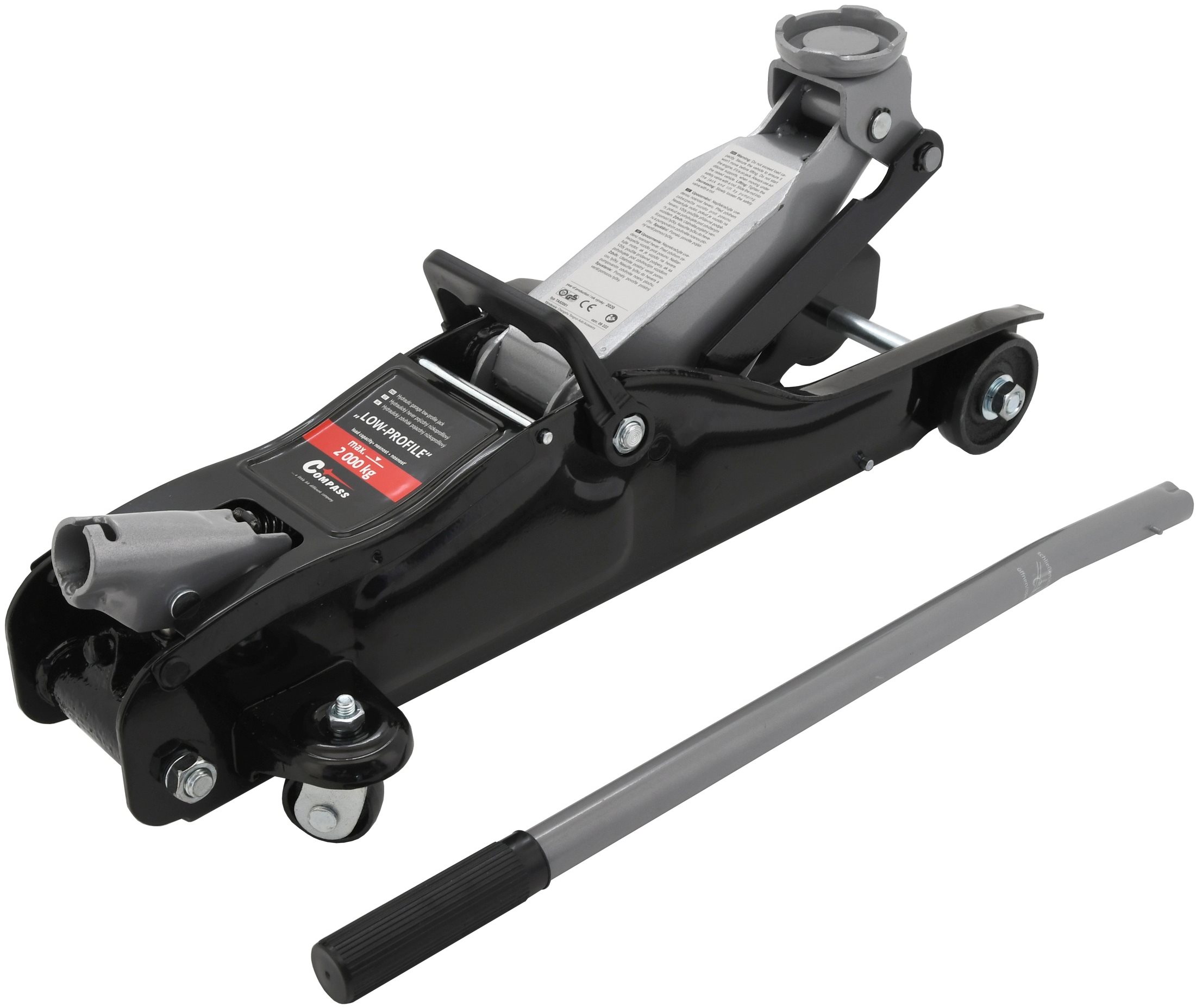 COMPASS Hever hydraulický pojízdný nízkoprofilový 2t TÜV EN 1494:2000+A1:2008