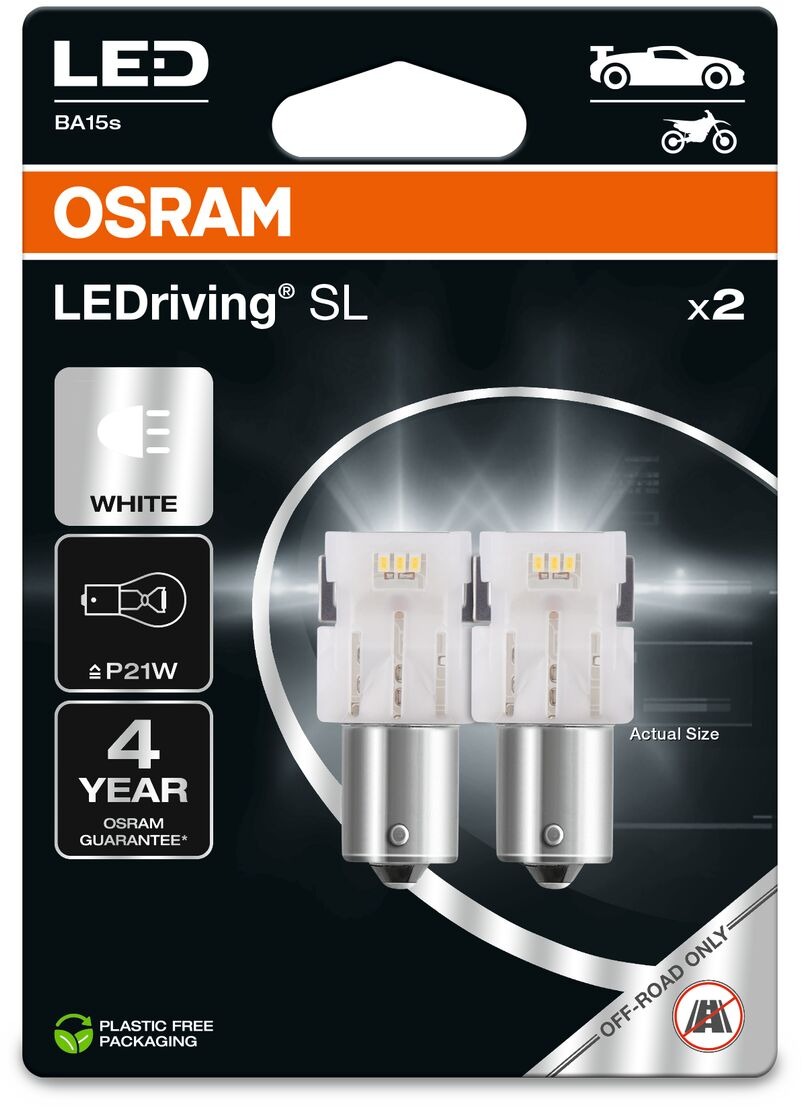 OSRAM LEDriving SL P21W Studeně bílá 6000K 12V dva kusy v balení