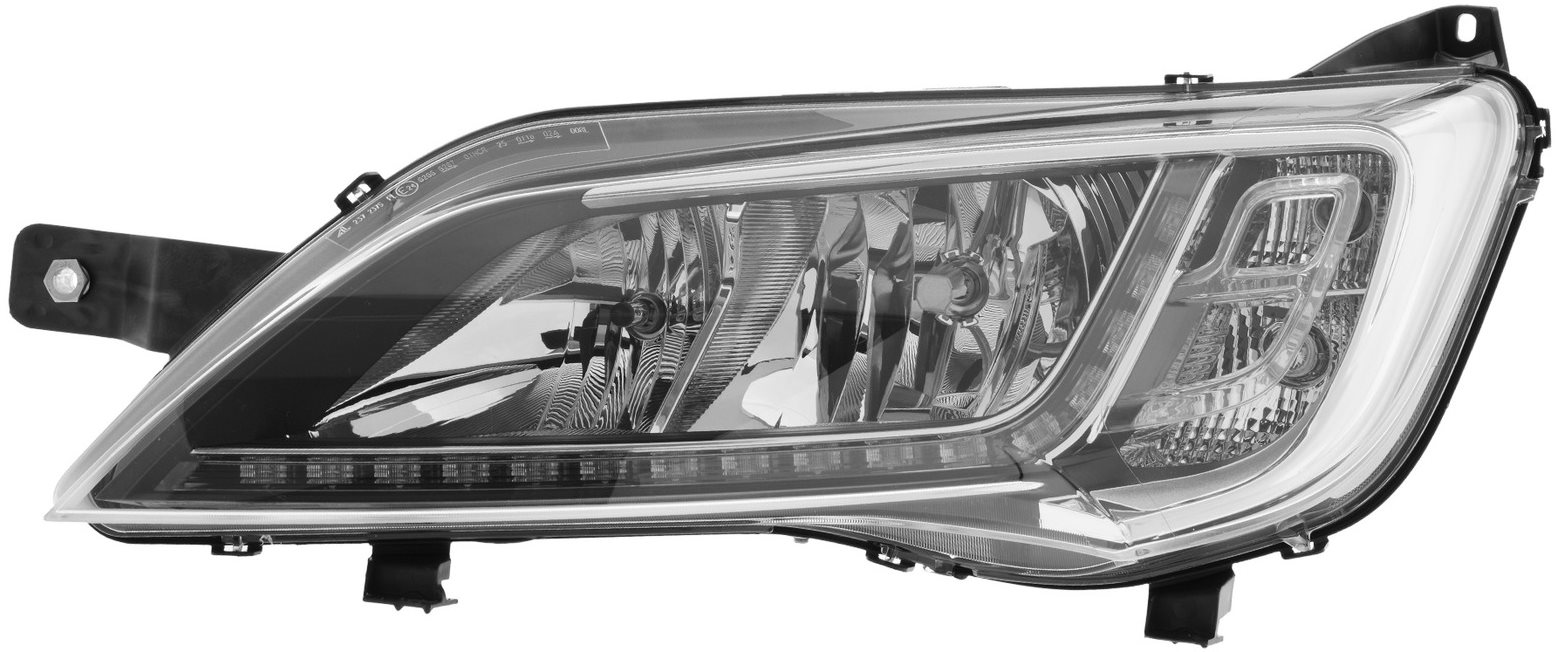 ACI FIAT DUCATO 14- přední světlo H7+H7+LED pro denní svícení  chromové  L