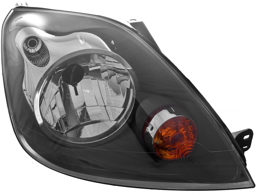 ACI FORD FIESTA 06-08 10/07- přední světlo H4, bez krytu žárovky  P