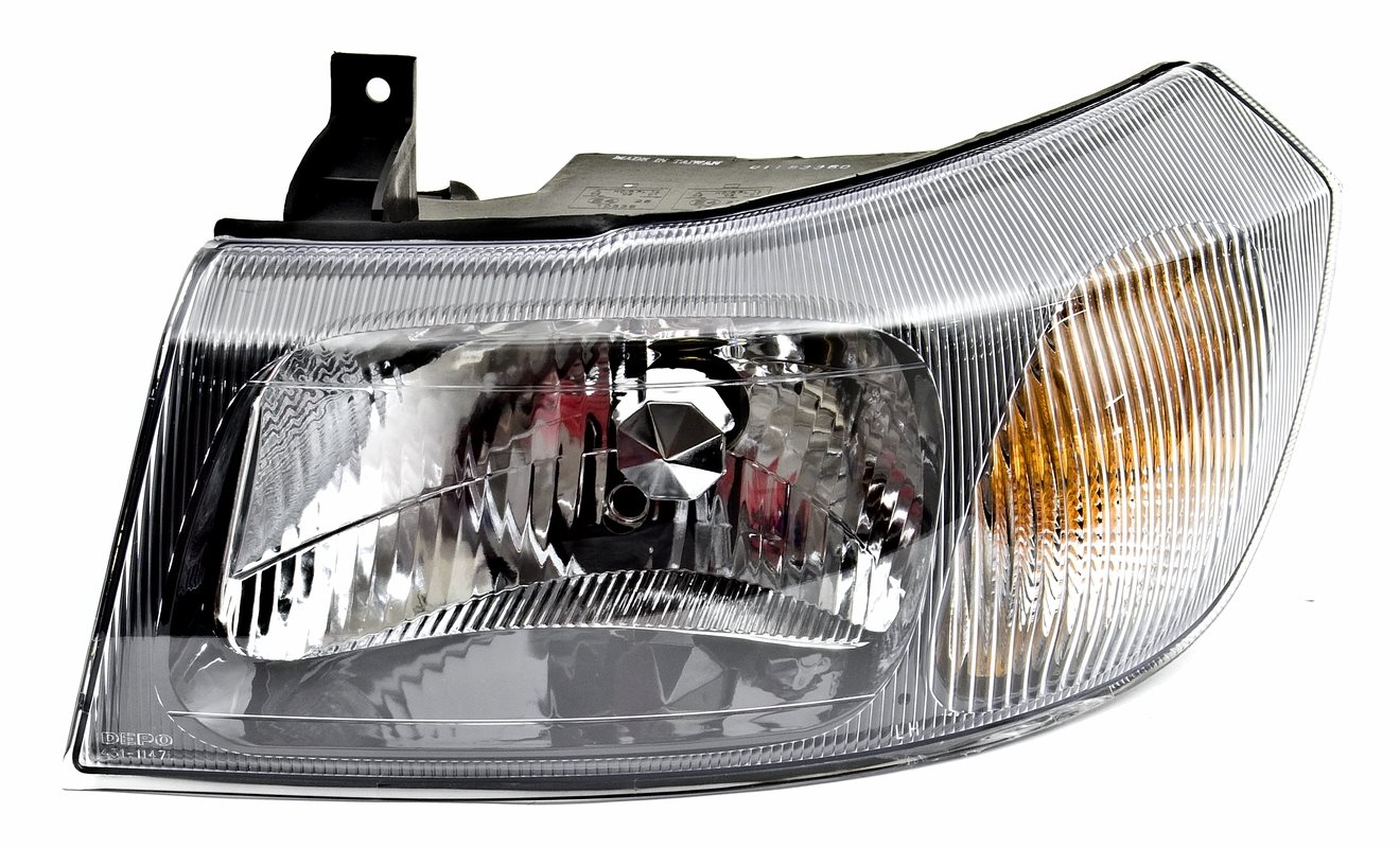 ACI FORD TRANSIT 00- přední světlo H4 s blikačem  černé L