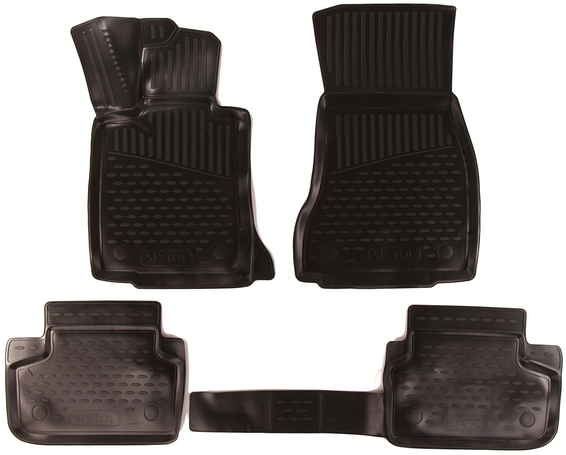 SIXTOL 3D Gumové koberce BMW Series 5, 2016->, sedan, Evropa