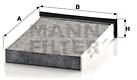 MANN-FILTER CUK2316 pro vozy RENAULT