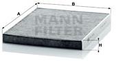 MANN-FILTER CUK2436 pro vozy FORD