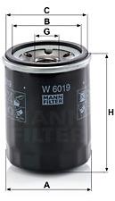 MANN-FILTER W6019 pro vozy SUBARU, TOYOTA