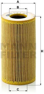 MANN-FILTER HU719/5x pro vozy PORSCHE