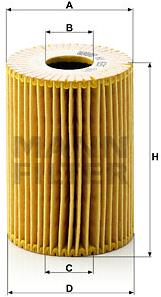 MANN-FILTER HU825x pro vozy NISSAN, OPEL, RENAULT