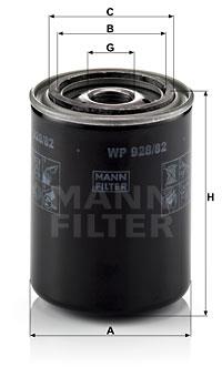 MANN-FILTER WP928/82 pro vozy NISSAN
