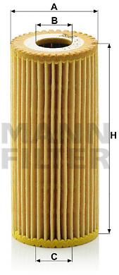 MANN-FILTER HU615/3x pro vozy MERCEDES-BENZ