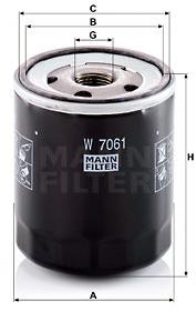 MANN-FILTER W7061 pro vozy MAZDA