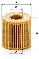 MANN-FILTER HU7019z pro vozy LEXUS, LOTUS, SUBARU, TOYOTA