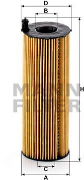 MANN-FILTER HU8003x pro vozy LAND ROVER