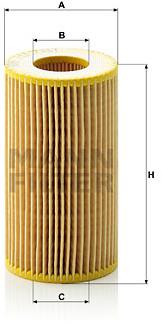 MANN-FILTER HU718/1k pro vozy JEEP, MERCEDES-BENZ