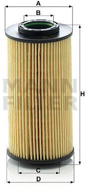 MANN-FILTER HU712/10x pro vozy HYUNDAI, KIA
