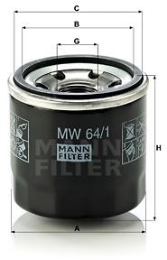 MANN-FILTER MW64/1 pro vozy HONDA MOTORCYCLES
