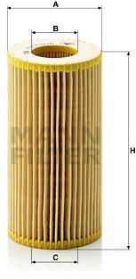 MANN-FILTER HU719/8x pro vozy FORD, VOLVO