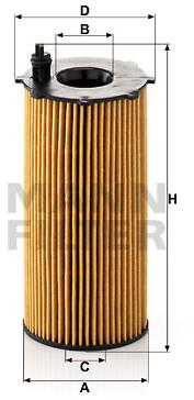 MANN-FILTER HU820/2x pro vozy DODGE, JEEP