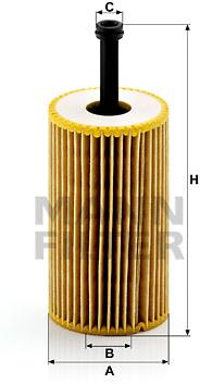 MANN-FILTER HU612x pro vozy CITROËN, PEUGEOT