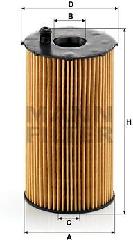 MANN-FILTER HU934/1x pro vozy CITROËN, JAGUAR, LAND ROVER, PEUGEOT