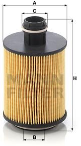 MANN-FILTER HU7004/1x pro vozy CADILLAC, CHEVROLET, OPEL, SAAB
