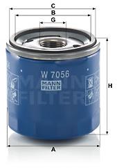 MANN-FILTER W7056 pro vozy CADILLAC, CHEVROLET, OPEL
