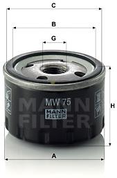 MANN-FILTER MW75 pro vozy BMW, BMW MOTORCYCLES