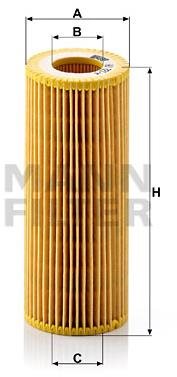 MANN-FILTER HU721/4x pro vozy BMW