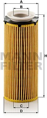 MANN-FILTER HU720/3x pro vozy BMW