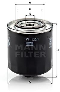 MANN-FILTER W1130/1 pro vozy AUDI, VW