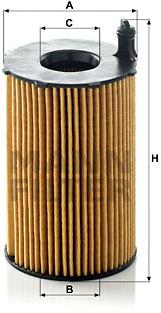 MANN-FILTER HU8005z pro vozy AUDI, PORSCHE, VW